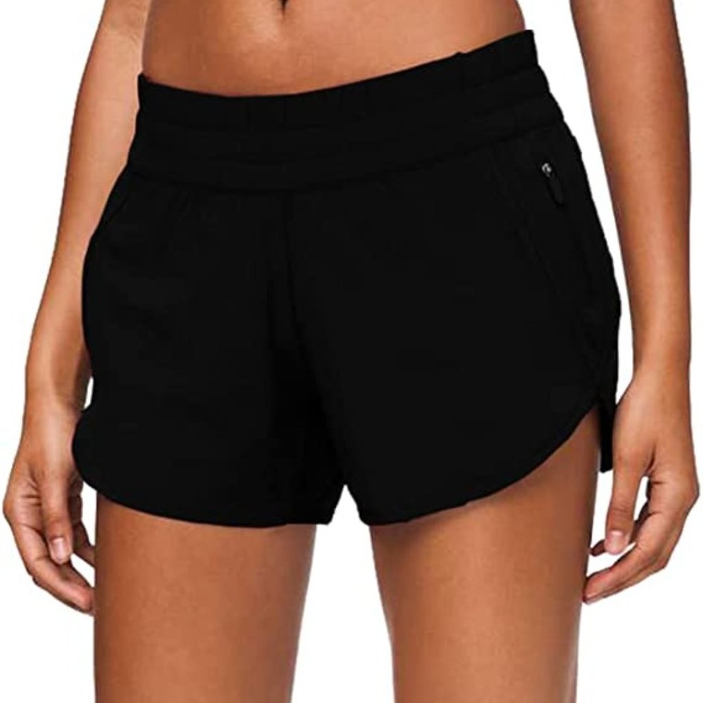 MCEDAR 4" Low Rise Athletic Track Shorts for Women with Liner Quick Dry Running